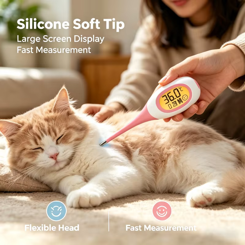 AiQUE Pet Thermometer Large Digital Display Fast Read Dog Cat Electronic Thermometer Animals Medical Equipment Veterinary Tool — image 2