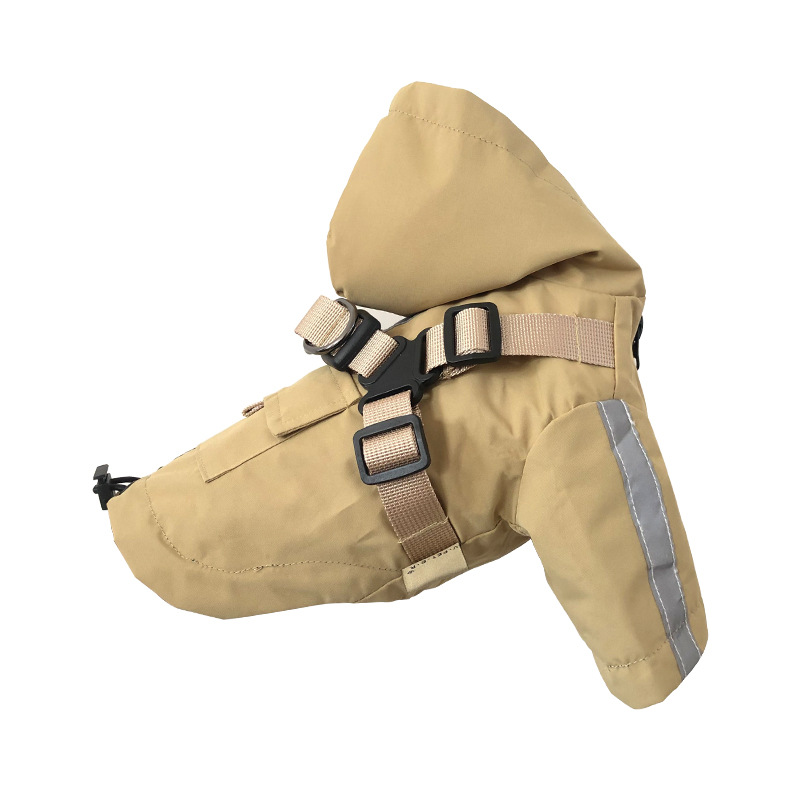 Pet Raincoat Dog All-Weather Raincoat Pu Outdoor Reflective Pet Poncho — image 7