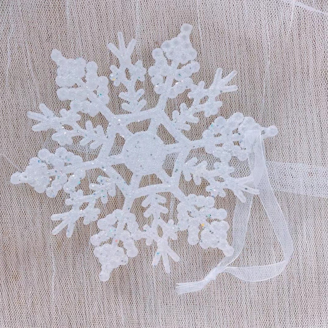 Adorno Navideño Plástico de Estrella de Nieve y Reino de los Cielos con Campana y Ciervo — imagen 3