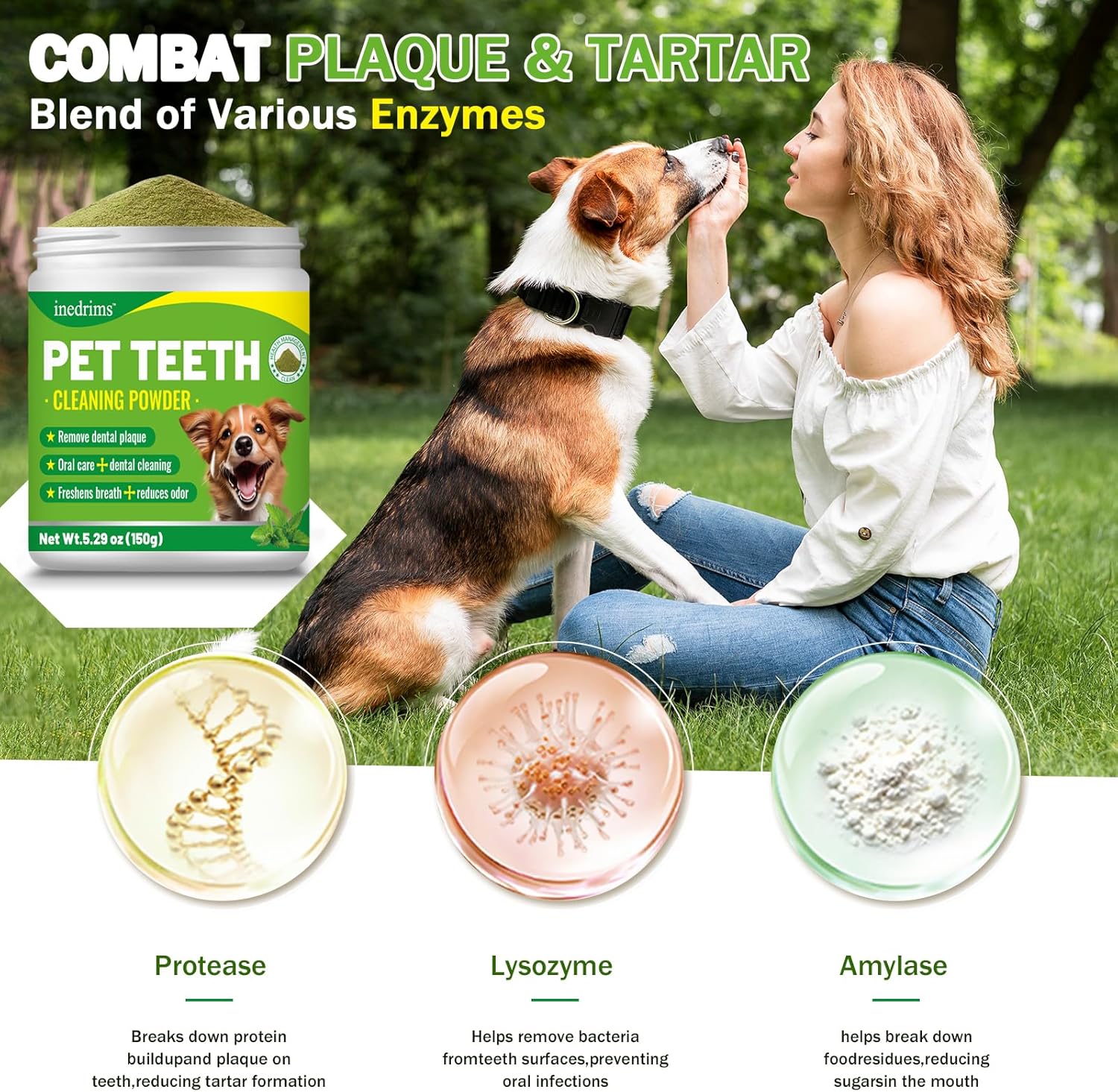 Polvo Dental para Mascotas - Refresca el Aliento, Protege las Encías y Fortalece los Dientes. Un Elemento Esencial para la Higiene Oral Diaria y General — imagen 11