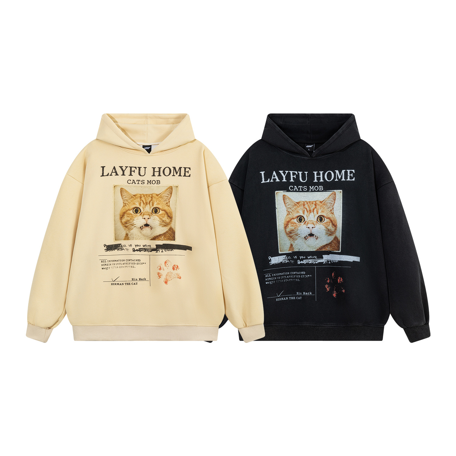 Orange Cat Photo Printed Hoodie — image 6