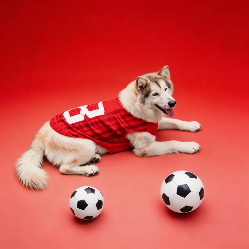 Camiseta de Fútbol Ligera para Perros Verano Transpirable Malla Suave — imagen 1