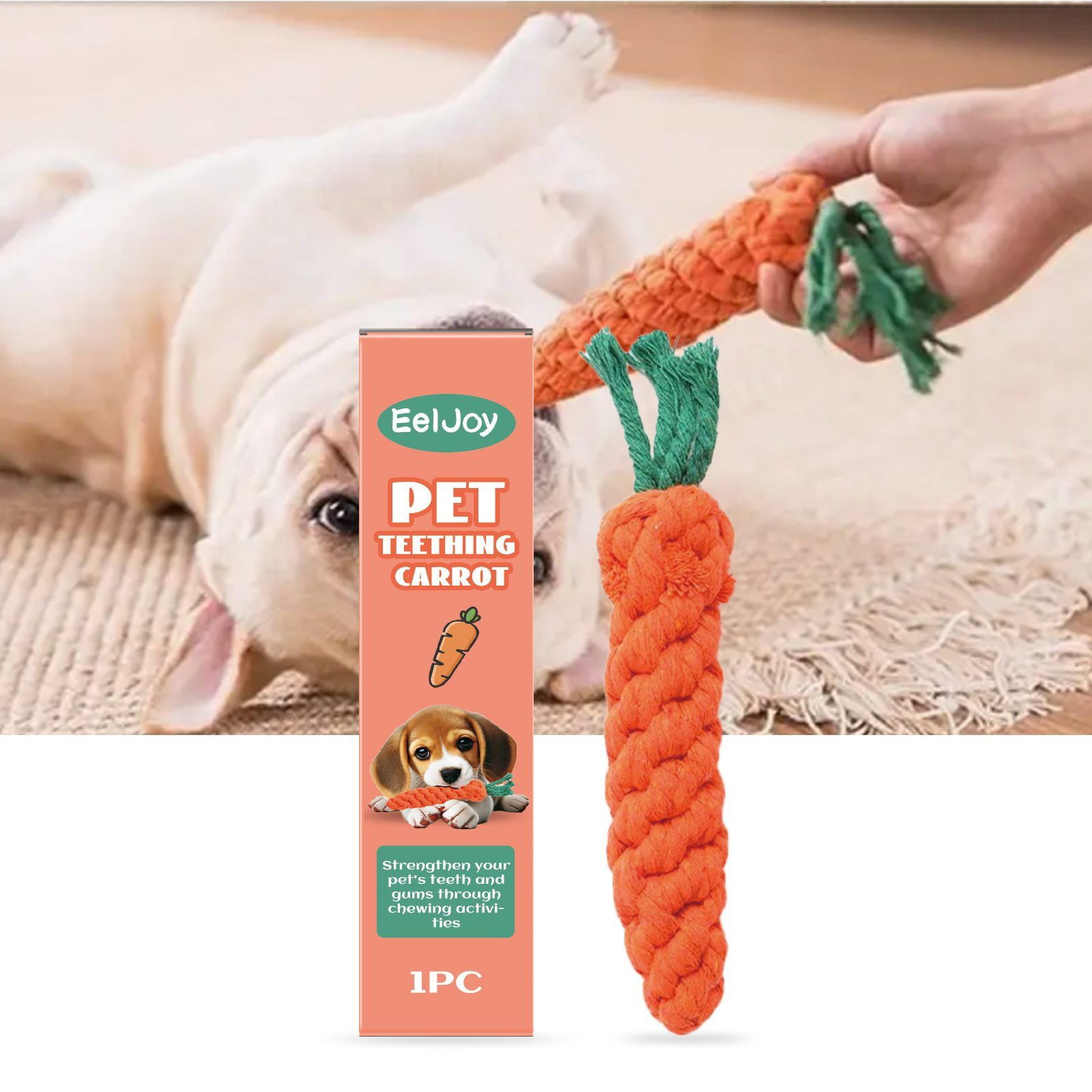 EELJOY Carrot-Shaped Pet Chew Toy, 1 Piece — image 5