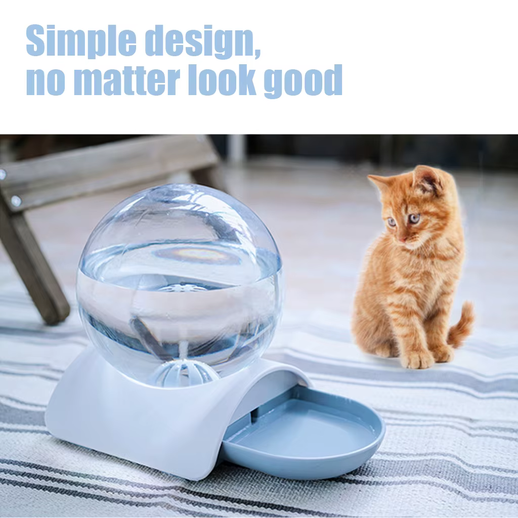 Pet Cat Bubble Automatic Water Feeder Fountain For Pets Water Dispenser Large Drinking Bowl Cat Drink No Electricity NEW — image 4