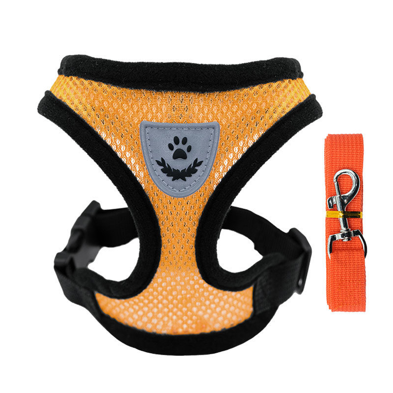 Adjustable pet harness set (small dogs/cats): vest, collar, leash. Fits French Bulldogs, Chihuahuas, etc — image 7