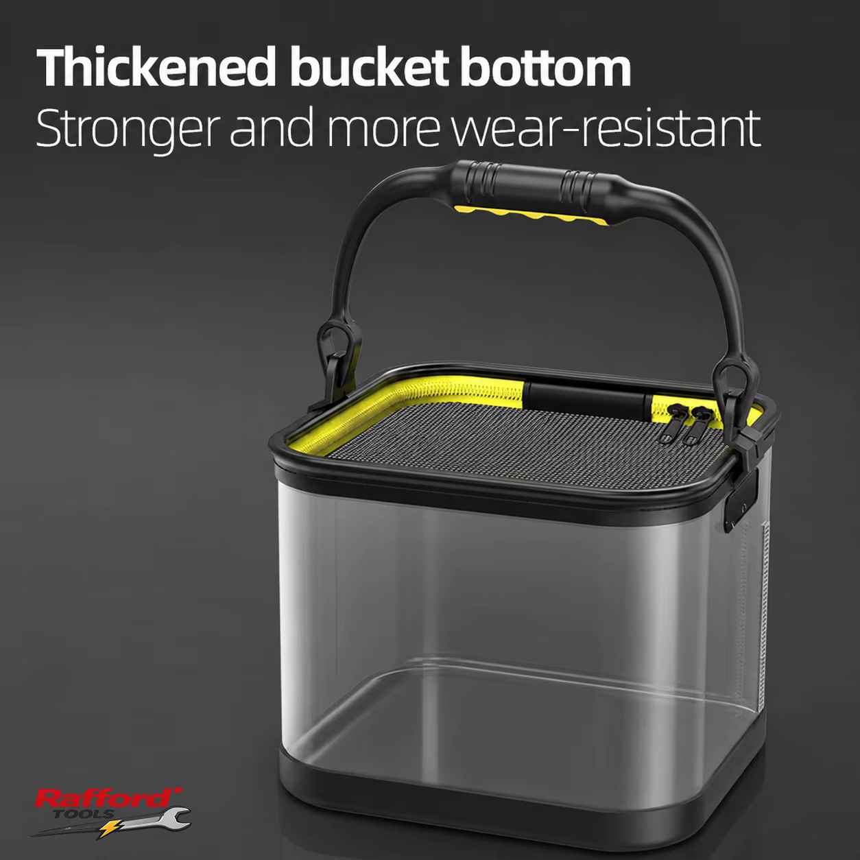 Rafford Transparent Fishing Bucket – Foldable, Multifunctional Live Fish Bucket / Fish Keeper — image 6