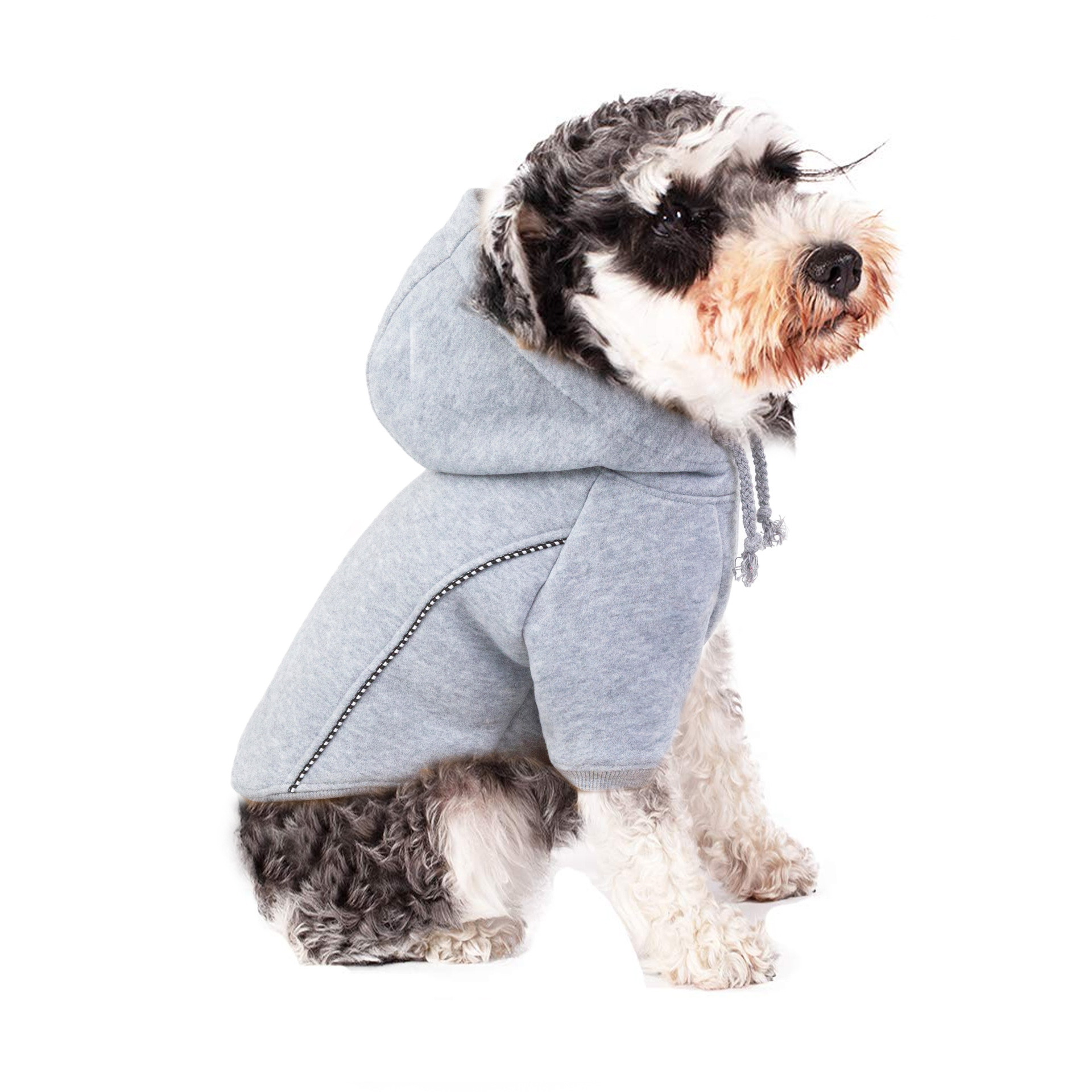 Autumn And Winter Pet Fleece Hooded Bud Sweater Cotton Comfortable Two-Legged Dog Clothes — image 1