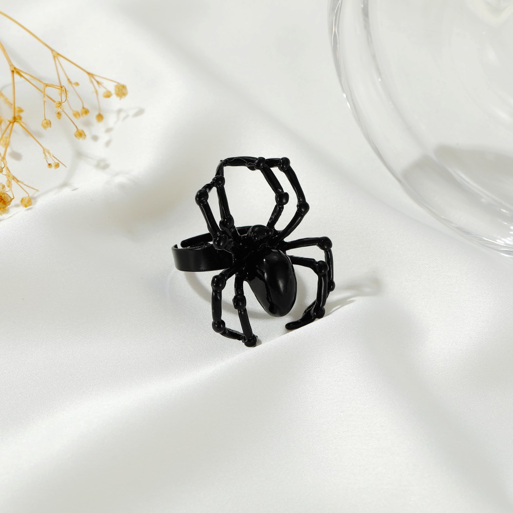 Anillo de Araña Simulado para Halloween, Festival de Fantasmas, Accesorio de Día de Brujas — imagen 3