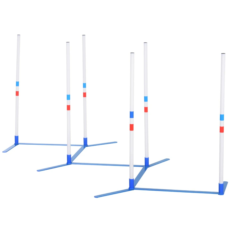Dog Agility Equipment Dog Weave Pole Set Agility Starter Kit Pet Outdoor Exercise Training Set — image 7