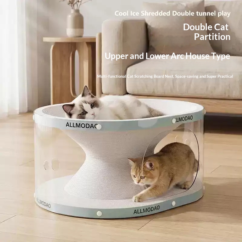 All-in-one No-installation Cat Scratcher Tunnel Toy — image 2