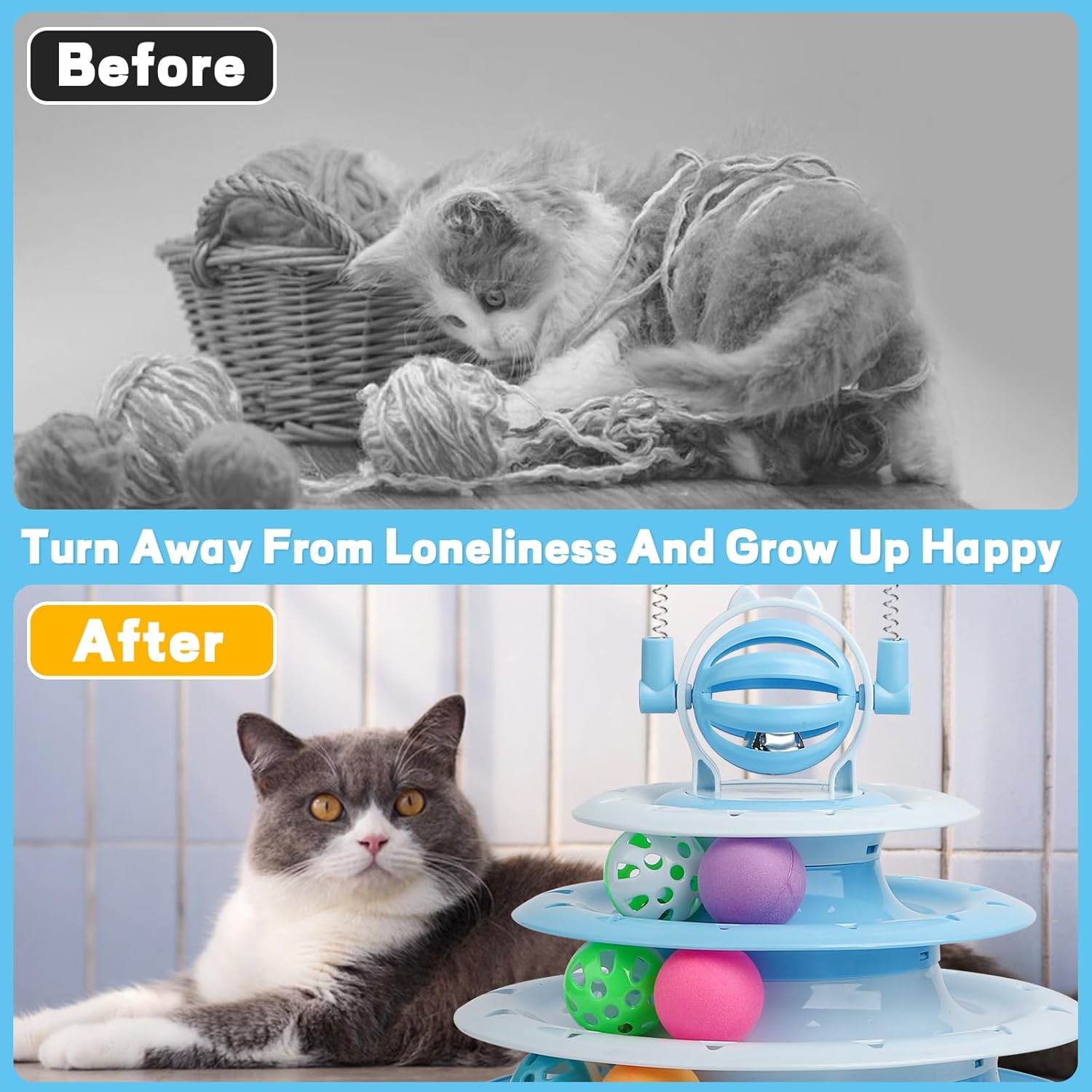 Juguetes para Gatos de Interior - Juguetes Interactivos para Kitten y Gato — imagen 12