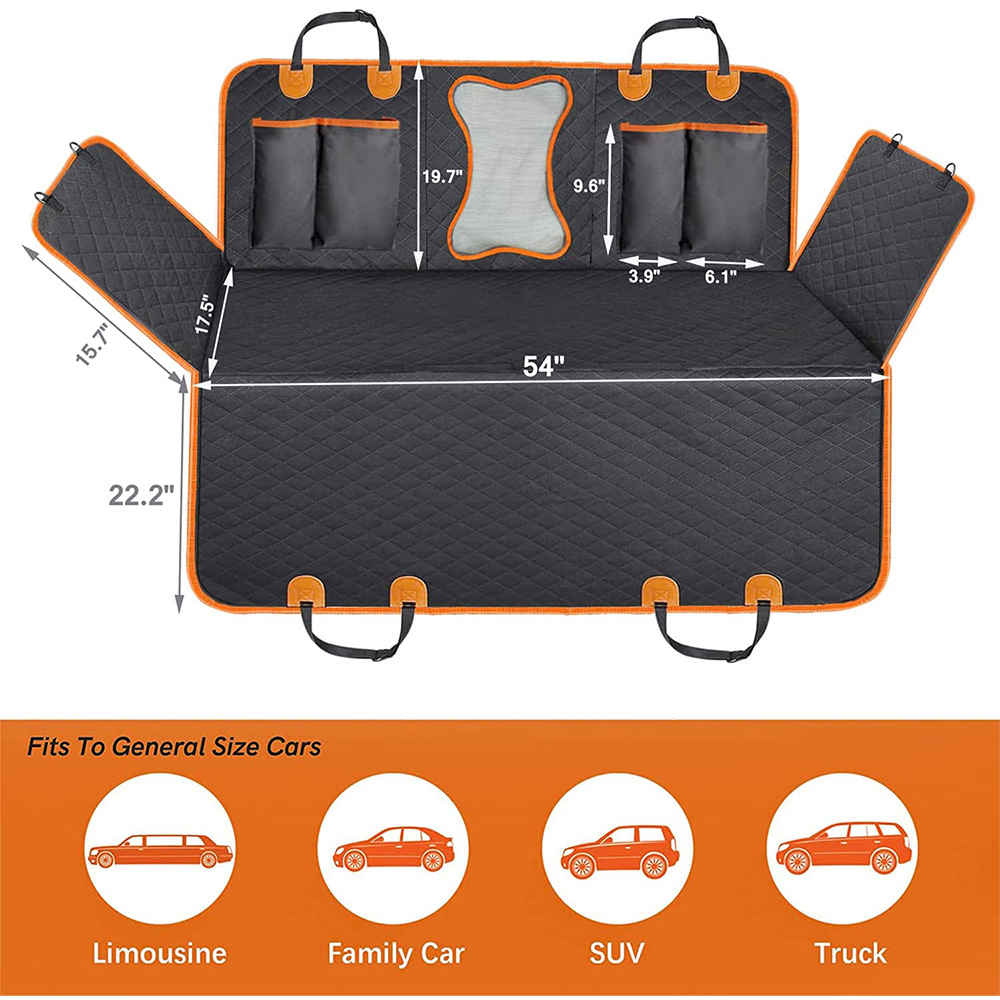 New Car Pet Mat Waterproof Car Back Seat Dog Mat Waterproof Pet Car Mat — image 1
