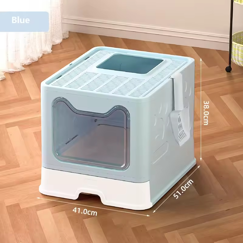 Caja de Arena para Gatos con Entrada Frontal y Cubierta de Recolección, Grande y Fácil de Limpiar — imagen 1