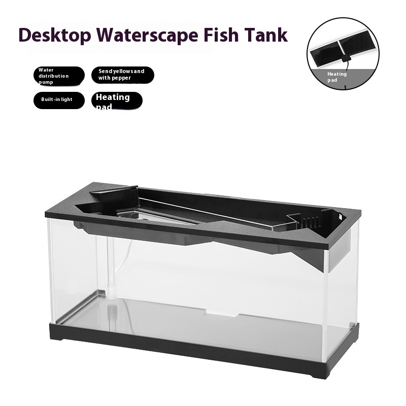 Acuario Todo en Uno de Acrílico con Filtro, Calefacción Circular e Iluminación Integrada — imagen 7