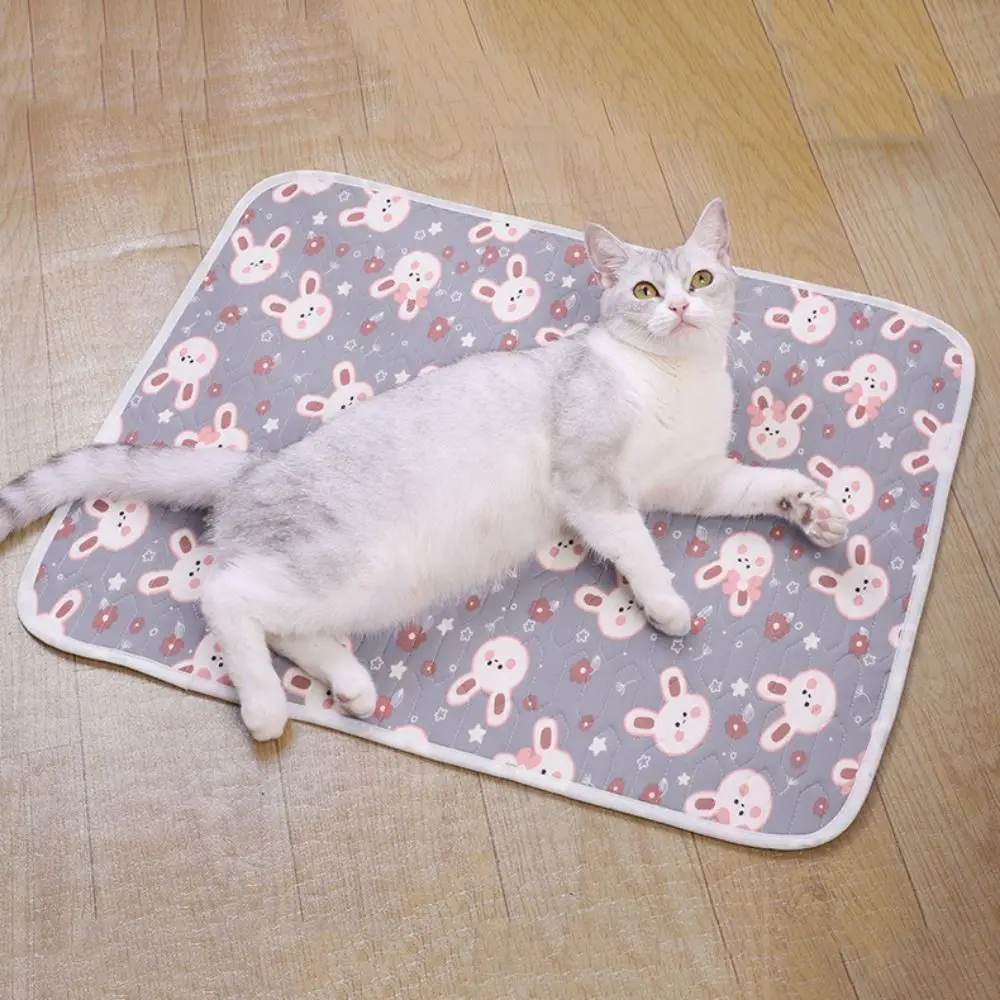 Pet Dog Bed Mats Cartoon Dog Cooling Mat Latex Cotton Non-slip Pet Ice Pad Soft Pet Cool Mat Bed Camping — image 1