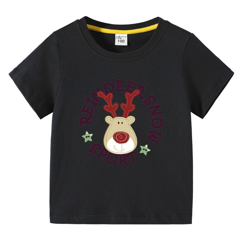 Christmas Deer Children's Summer Clothes Short Sleeves — image 10