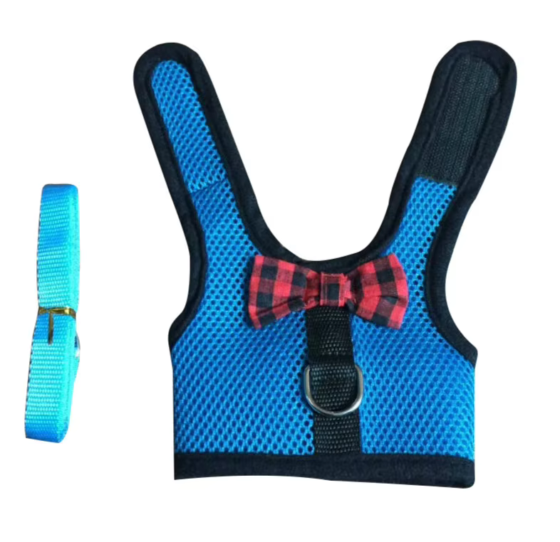 Rabbits Hamster Vest Harness With Leas Bunny Mesh Chest Strap Harnesses Ferret Guinea Pig Small Animals Pet Accessories S/M/L 4 — image 9