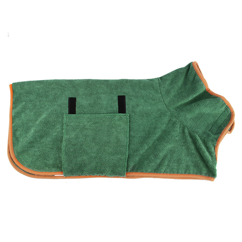 Pet Bathrobe Microfiber Quick-Drying No Hair Loss Pet Dog Cat Bath Absorbent Towel Bathrobe — image 3