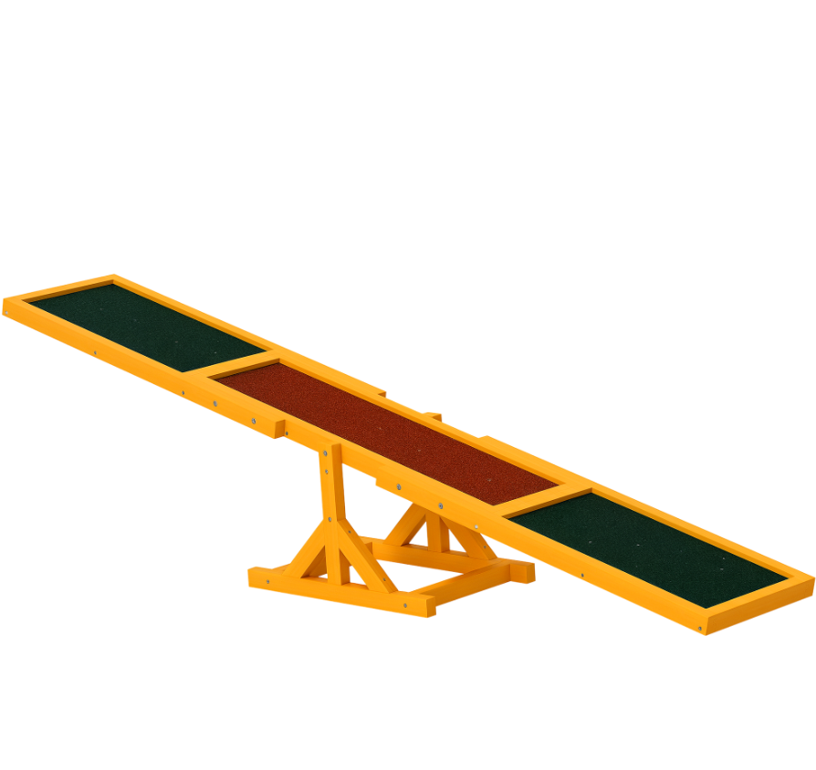 Plataforma de equilibrio en madera para perros, equipo de entrenamiento y ejercicio, resistente al tiempo, 71L, natural — imagen 3
