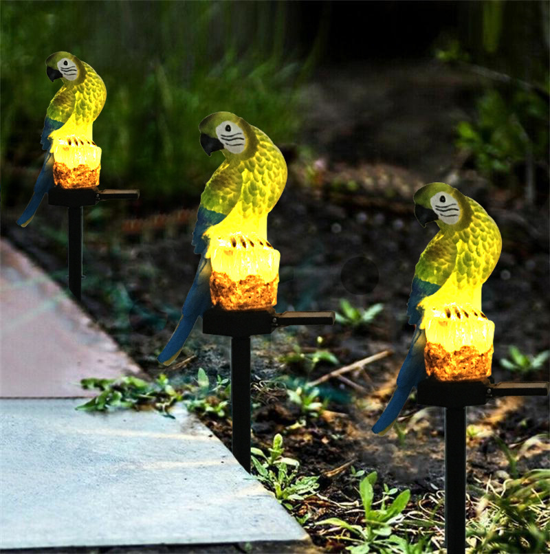 Solar Resin Parrot Floor Lamp Outdoor Park LED Landscape Lamp Park Decoration Lawn Lamp — image 3