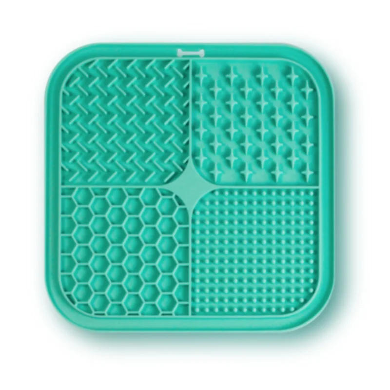 Pet Licking Mat Silicone Pet Food Suction Cup Licking Mat Slow Feeding Mat Anti-choking Slow Food Basin — image 5