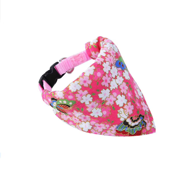 Pawstrip 6 Patterns Pet Dog Bandana Adjustable Small Dog Collar Scarf Soft Cotton Linen Cat Collar XS-XL — image 10