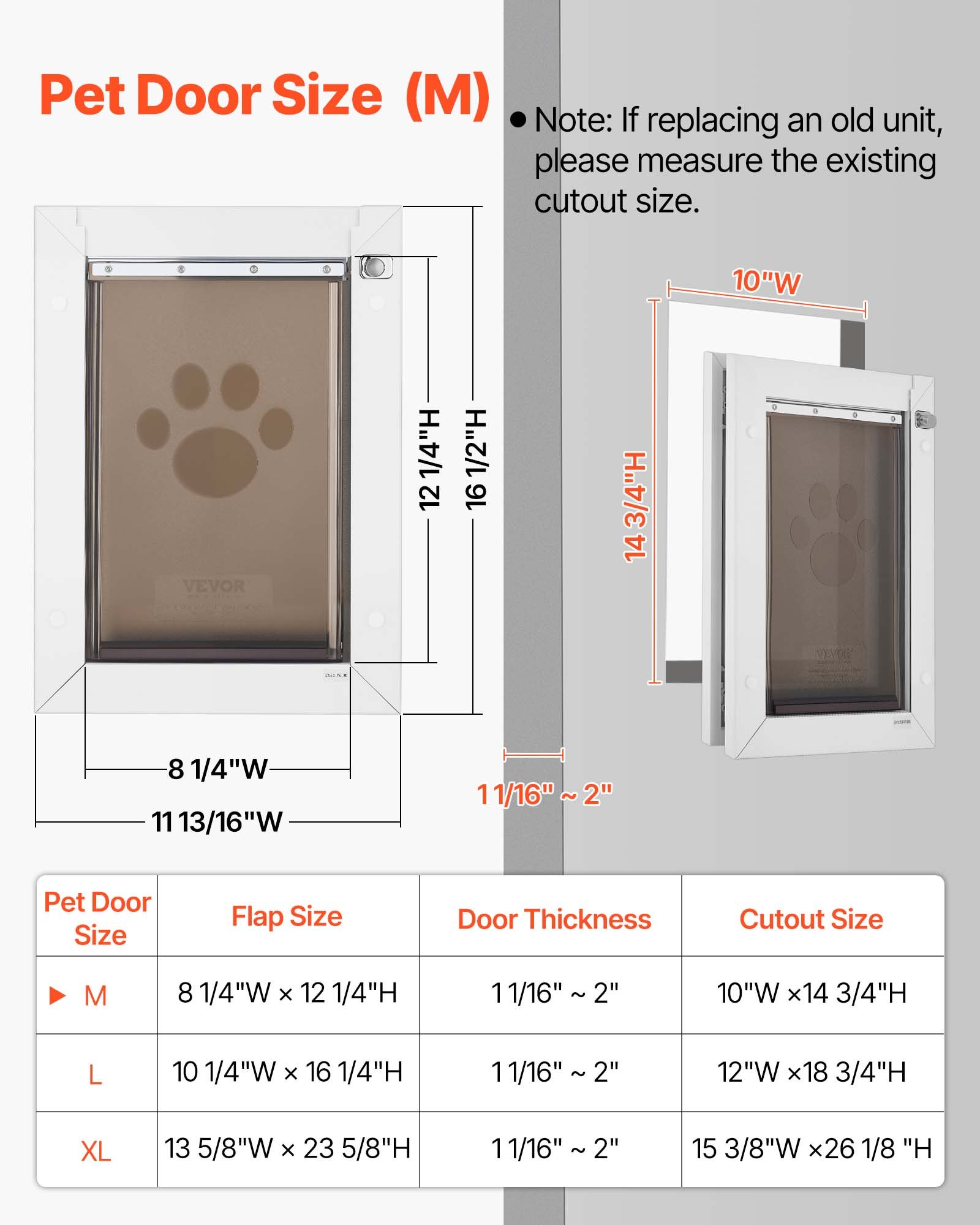 Puerta para Mascotas, Mediana, Con Dos Bisagras Magnéticas y Estructura Metálica, Fuerte y Resistente al Tiempo, Acceso Fácil para Perros en Interiores y Exteriores — imagen 5