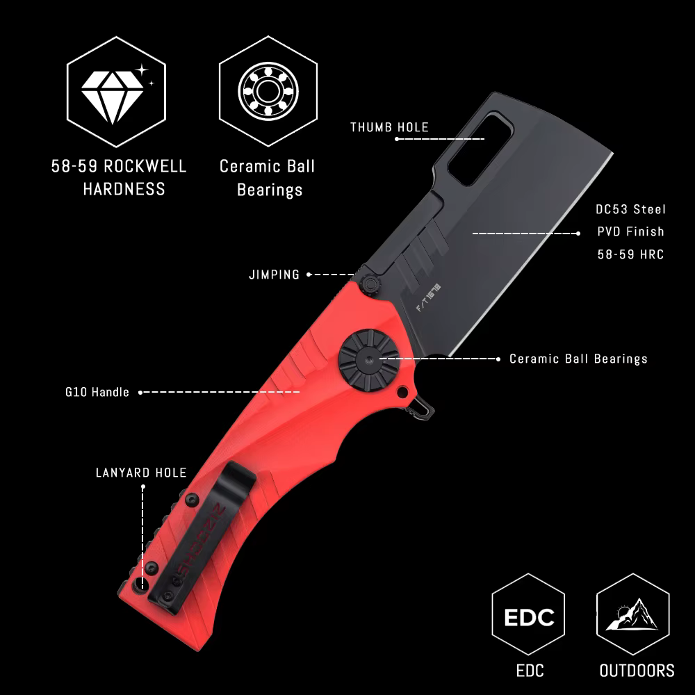 STRIDER MFS TRIBUT NEW HAN317 Knife Linen Handle Folding Blade Knife Outdoor Climbing Hunting Tactics Survival Jungle Rescue — image 3