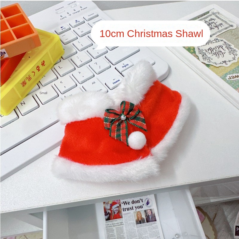 Cotton doll with starfish body normal body 15CM Christmas shawl cloak Christmas hat — image 7