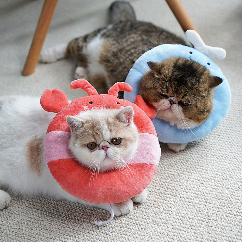 Collar de Vergüenza para Gatos - Collar de Malla Suave con Estampados de Animales — imagen 2