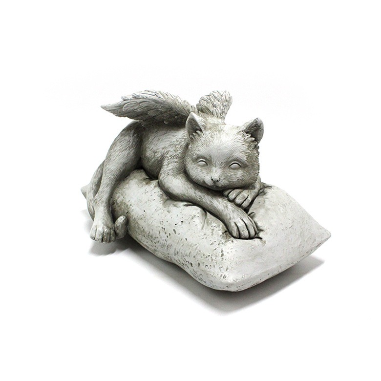 Angel cat and dog ornaments resin pet tombstone commemorative stone garden animal statue — image 4