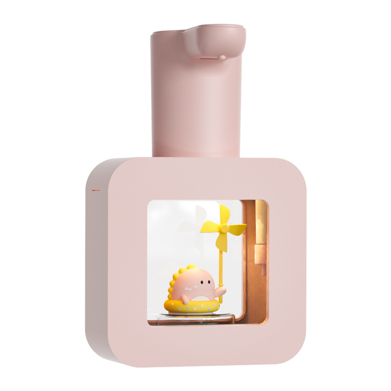 Cute Cat Rechargeable Touchless Automatic Soap Dispenser 400ml Kids foam Soap Dispenser with Night Light — image 6