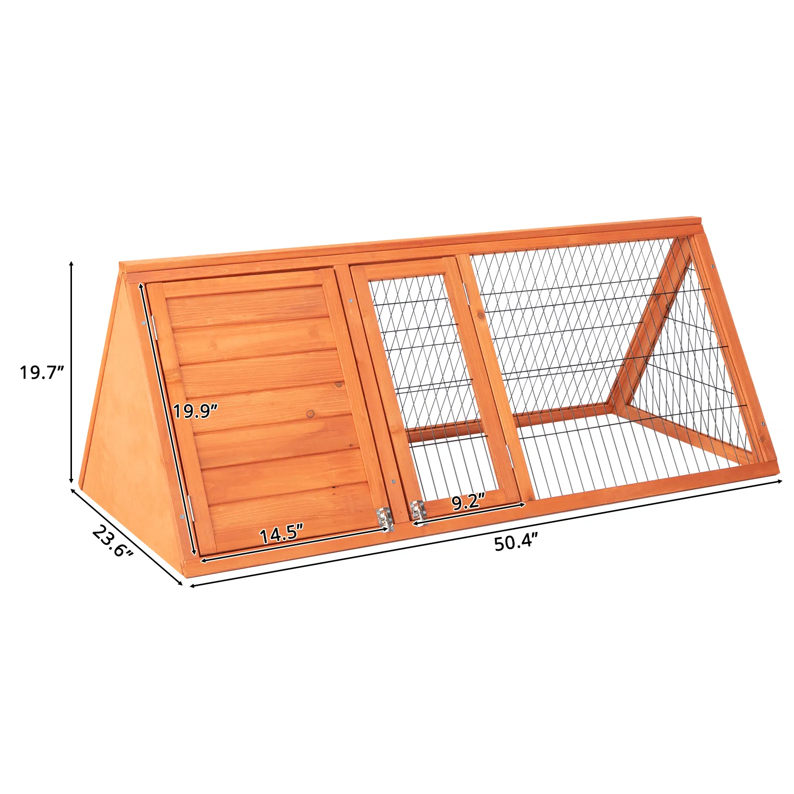 50" Wooden Rabbit Guinea Pig Hutch Wooden Rabbit Guinea Pig House — image 8
