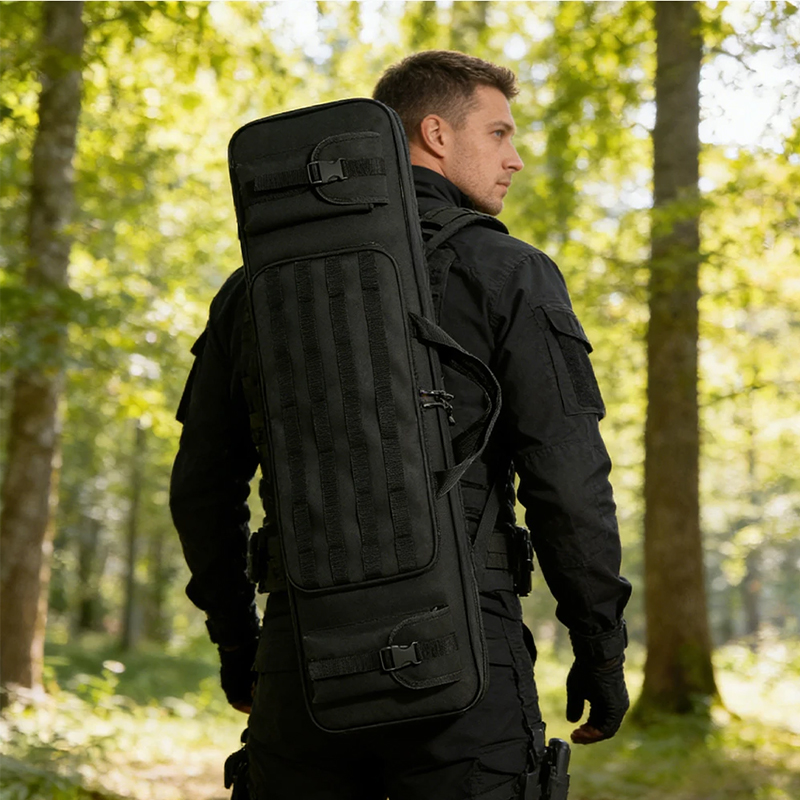 & 90cm Tactical Rifle Bag, Durable Gun Case for Hunting & Shooting – Rifle/Shotgun Backpack with Pistol Holster — image 7