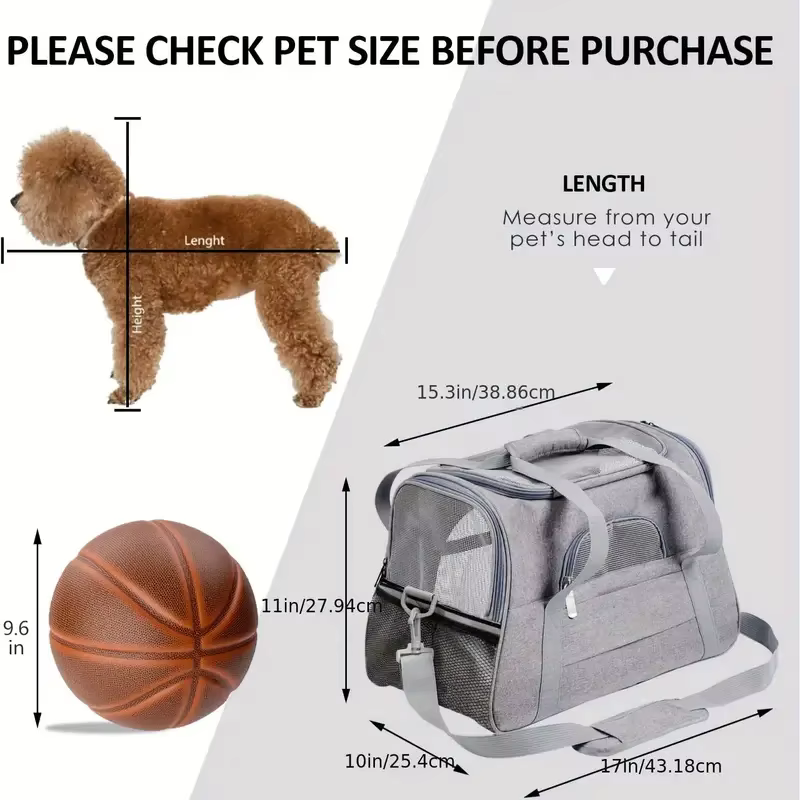 Portador para Gatos Grandes y Medianos, Porta Mascotas Suaves para Gatos Grandes Medianos y Cachorros — imagen 4
