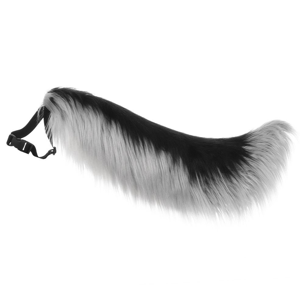 Halloween Handmade Wolf Cosplay Costume with Realistic Fur, Animal Ears and Tail Set for Anime Convention Accessories — image 10