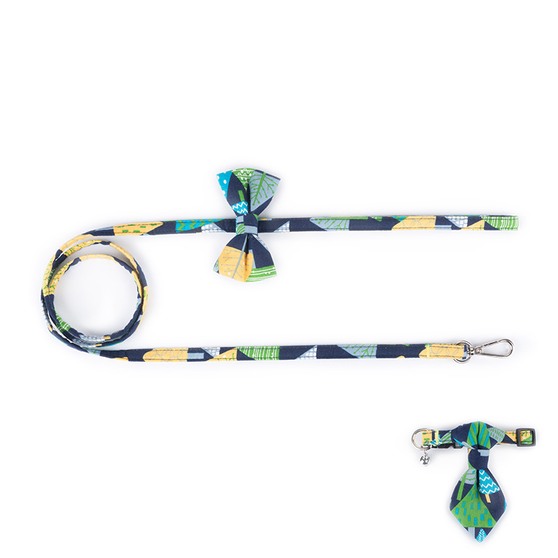 Flowers Printing New Small Fresh Korean Version Leash Cotton Teddy Bear Leash Dog Leash