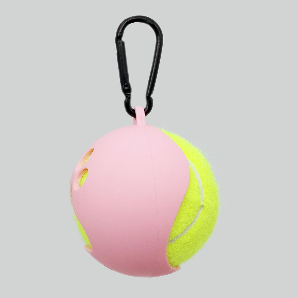 Soporte de pelotas para mascotas - Estantería portátil para entrenamiento canino sin manos — imagen 7