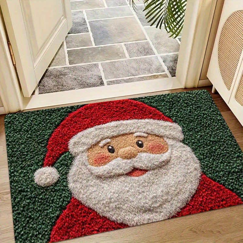 Gingerbread Man Reindeer Welcome Mat, 40x60cm Non-Slip Christmas Doormat for Indoor/Outdoor — image 2