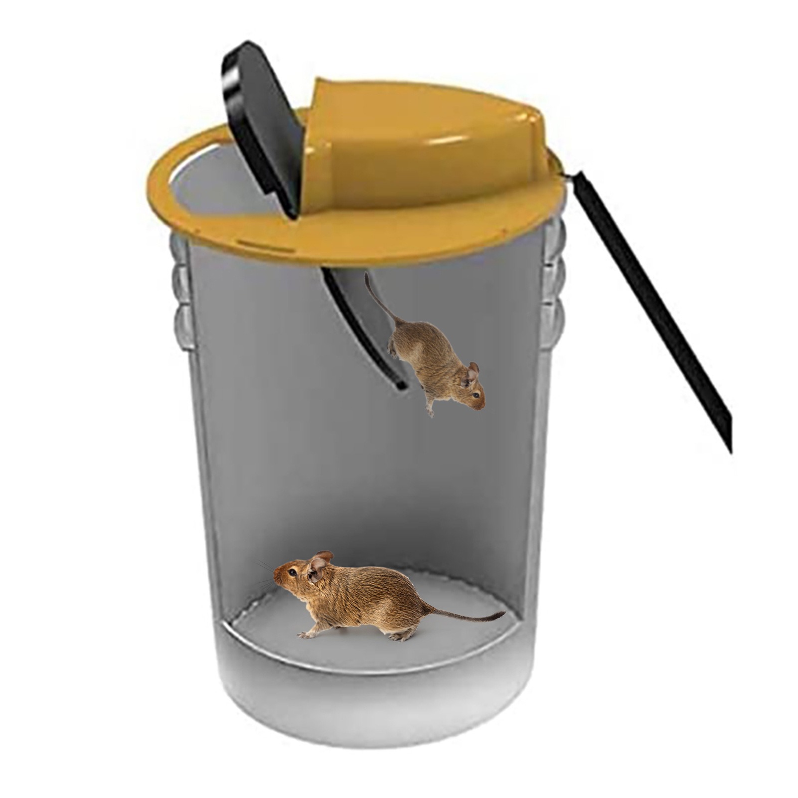 Mice Mouse Trap Bucket Flip Lid, Mouse Trap Bucket Indoor Outdoor, Humane Mouse Trap, Mouse Trap Bucket Lid Auto Reset — image 3