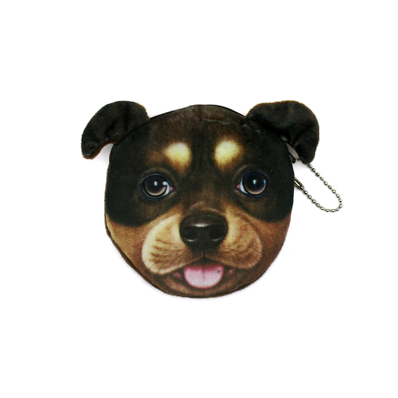Novedosa Bolsa de Monedas con Animales 3D de Gato y Perro con Cierre de Corcheta - Estilo Kawaii para Niños y Mujeres — imagen 5