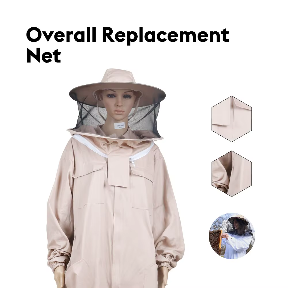 Beekeeping Clothing for Beek, Coffee Color, Overall Replacement Hat, Full Body Suit, Bee Clothes, Product for Beekeeping