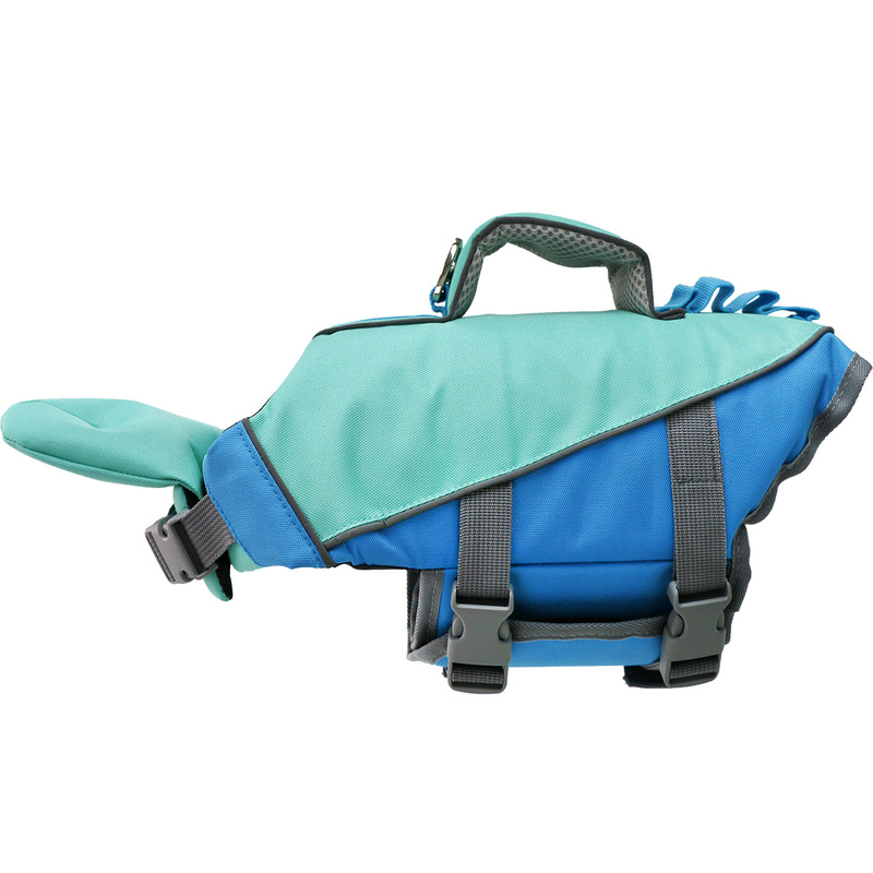 Vestidor de Perro Ajustable con Rayas Reflectivas – Alta Flotabilidad, Chaleco de Seguridad Transpirable para Deportes y Natación — imagen 4