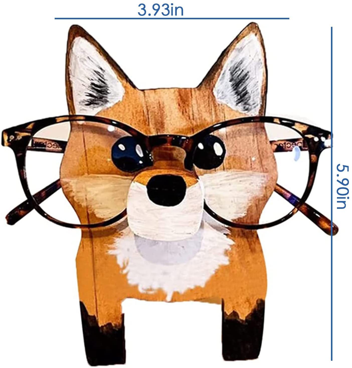 Estante para Gafas de Mascotas Navidad Regalo Madera Corgi — imagen 2