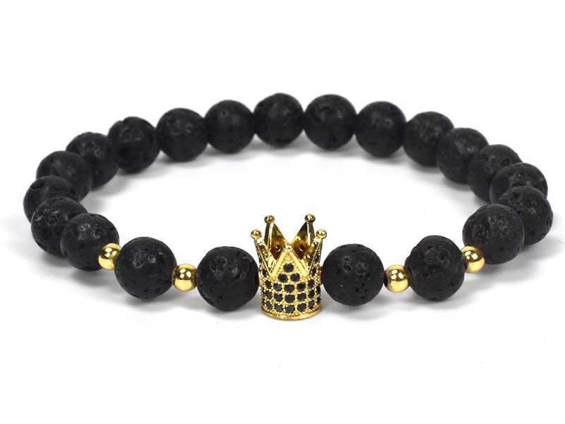 Natural Stone Owl Head Yoga Bracelet — image 7