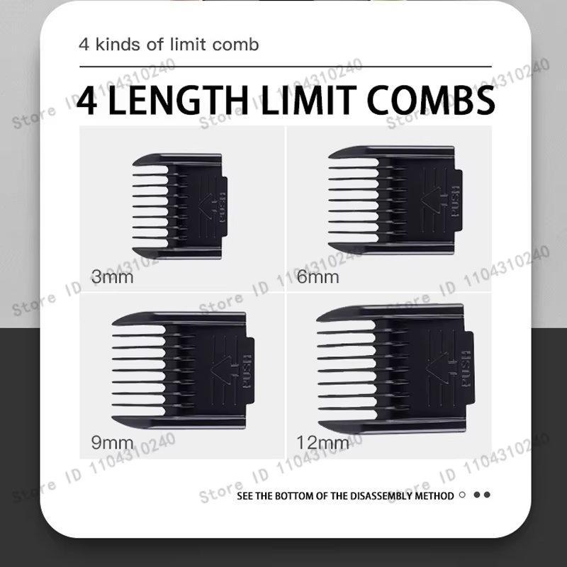 Electric Pet Clipper Grooming Kit for Dogs Reachageable Trimmer Haircut Cat Hair Cutting Remover Quiet Nail Grinder Machine Set — image 5