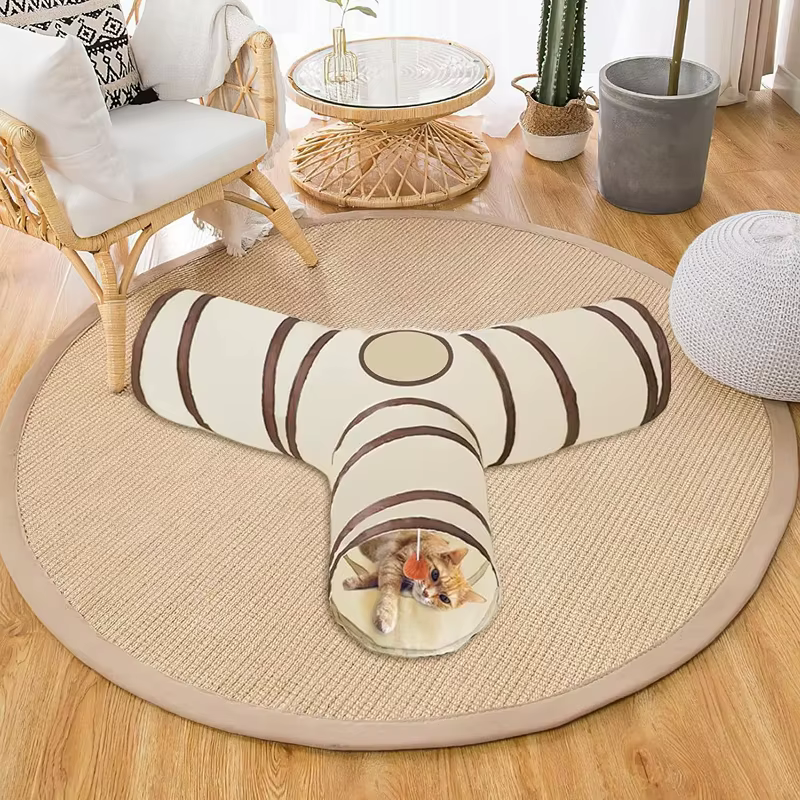 Cats Tunnel Foldable Pet Cat Toys Kitten Pet Training Interactive Fun Toy Tunnel Bored For Puppy Kitten Rabbit Play Tunnel Tube — image 2