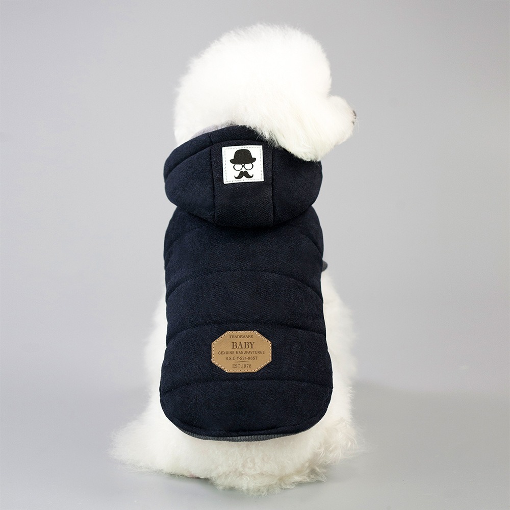 Pet Clothes Dog Clothes Autumn And Winter New Teddy Dog Pet Clothing Two Feet Cotton Clothes — image 3
