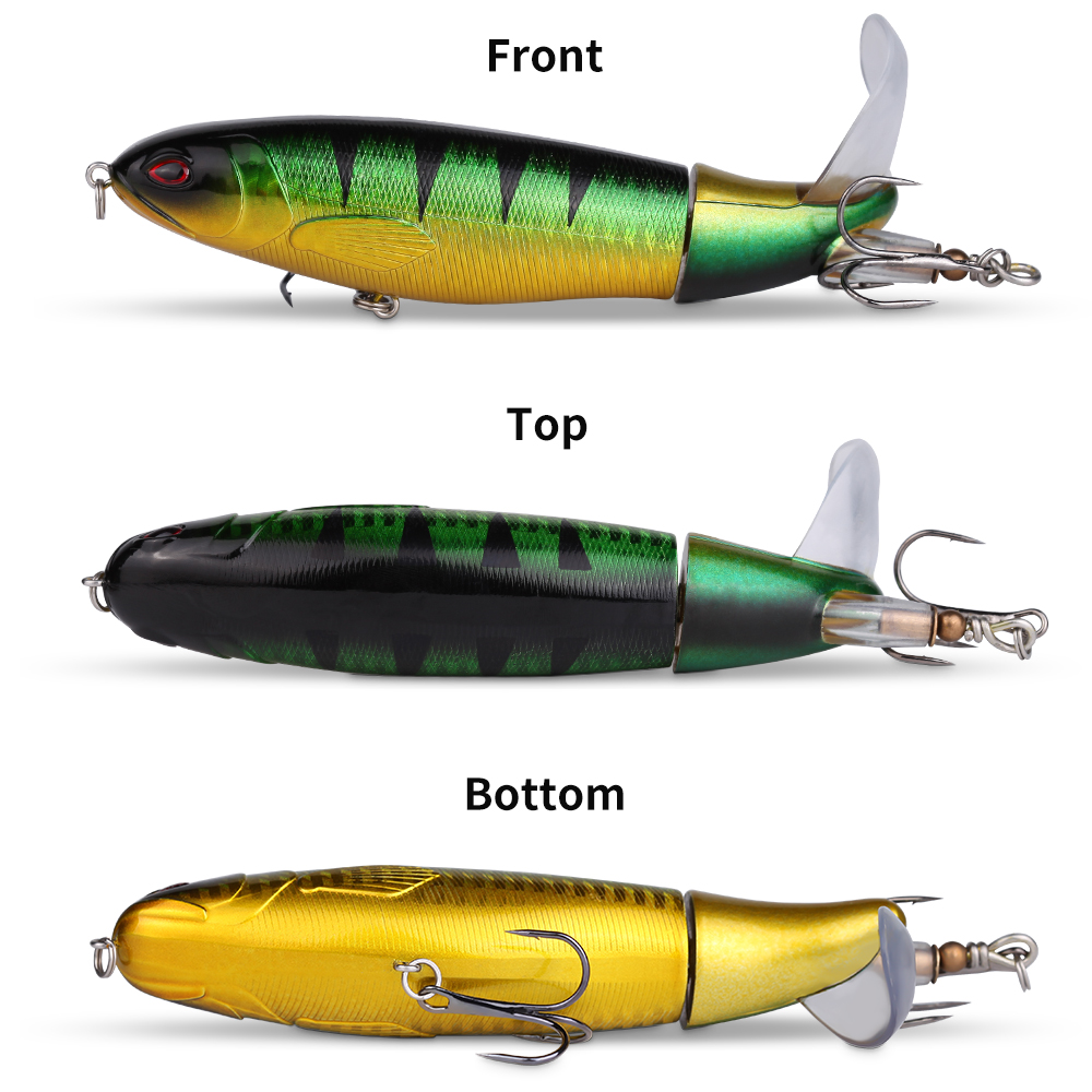 Kit de 10 Piezas de Linternas de Pesca Premium con Hilo de Propulsión, Ganchos Duraderos y Acciones Realistas para Agua Dulce — imagen 4