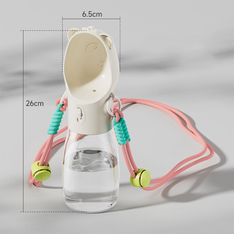 Pet Water Bottle for Small Big Dogs Cats Outdoor Leakproof Puppy Drinking Bowls with Food Container Pet Feeder — image 5